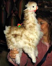 Fur alpaca figure, a soft toy handmade like Lama  - £67.73 GBP