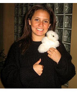 Fur Teddy Bear made of babyalpaca pelt, soft toy - $18.00