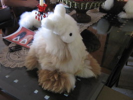 Fur figure Lama,handmade with Alpaca pelt, soft toy - £48.50 GBP