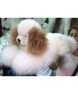Soft toy dog handmade of Babyalpaca fur, figure - £61.55 GBP