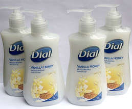 (4 Bottles) Dial Vanilla and Honey Moisturizing Liquid Pump Soap 7.5 Oz Each - $19.99