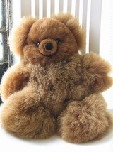 Fur teddy bear, pure Babyalpaca fur toy 17.5 inch. 35 cms. - £65.34 GBP