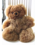 Fur teddy bear, pure Babyalpaca fur toy 17.5 inch. 35 cms. - $82.00