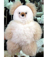 Fur Teddy Bear made of pure Babyalpaca fur, soft toy 25 inch - £91.12 GBP