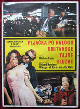 1967 Original Movie Poster The Viscount Maurice Cloche Jean Bruce Kervin Mathews - £16.77 GBP