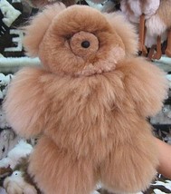 Teddy Bear, pure Babyalpaca pelt, fur soft toy figure  - £47.54 GBP
