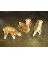 3 Alpacas, alpaca fur soft toys, handcrafted  - £65.54 GBP
