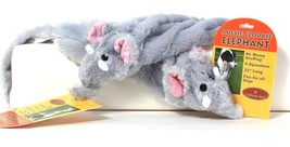 2 Ct Outback Jack Aussie Floppie 22&quot; Long No Mess Stuffing 4 Squeakers Elephant - £17.36 GBP