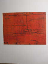 Modern Artist 11.5&quot; x 9.75&quot; Bookplate Print: Avery Pressman - Untitled (Red)  - £2.74 GBP