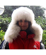 Winter hat with ear flaps,Alpaca pelt, cap  - £102.31 GBP