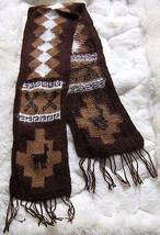 Ethnic peruvian scarf, shawl made of Alpaca wool - $26.00
