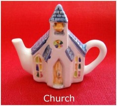 Mini-Teapot Church    from Roseville Series Canadian   Red Rose Tea Premium - £9.41 GBP