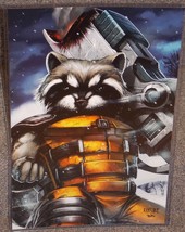 Guardians Of The Galaxy Rocket Raccoon Glossy Print 11x17 In Plastic Sleeve  - £19.92 GBP