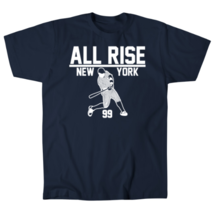 Aaron Judge NY Yankees All Rise #99 Navy Blue T Shirt Medium New with Tags - £15.17 GBP