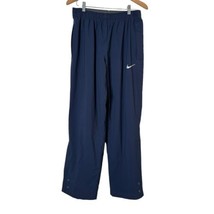 Nike Storm Fit Men Blue Pants Golf Waterproof Windbreaker Ankle Zip Lined Size L - £38.93 GBP