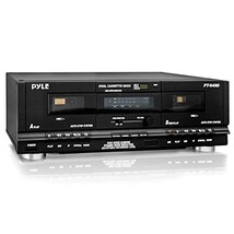 Pyle PT649D.5 Dual Stereo Cassette Deck Player System Music &amp; Audio Reco... - $135.36
