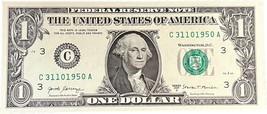 $1 One Dollar Bill 31101950 birthday anniversary March 11 or October 31,... - £24.10 GBP