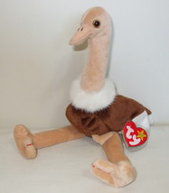 Ty Beanie Babies NWT Stretch  the Ostrich Retired - £7.95 GBP