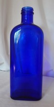 Cobalt Blue Glass Bottle Vintage Medicinal Apothecary 9 Inches Tall No Cap - £5.49 GBP