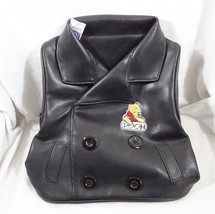 Walt Disney Winnie The Pooh Black Faux Leather Vest Backpack Bag Childrens - £19.51 GBP