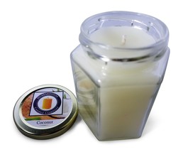 Coconut Scented 100 Percent  Beeswax Jar Candle, 12 oz - £21.51 GBP