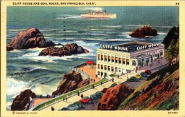 Cliff House and Seal Rocks Restaurants San Francisco California Postmarked 1947 - £4.43 GBP