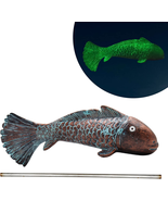 Koi Fish Decor, Luminous Outdoor Garden Fish Statues, Antique Koi Fish S... - £28.17 GBP