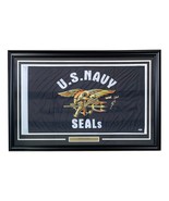 Robert O&#39;Neill Signed Framed Navy Seals Flag Never Quit Inscribed PSA Ho... - £307.46 GBP