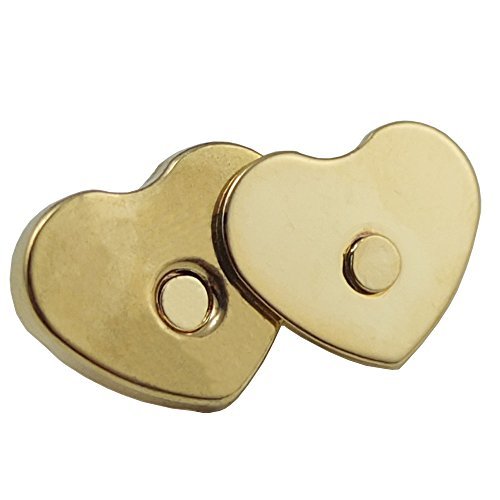 Bluemoona 50 Sets - Magnetic Purse Love Snap 9/16" 14mm Clasps Closure Purse Han