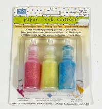 Psx Paper Rock Scissors Glittering Paper Paint Red Green Blue (Brand New Sealed) - £3.44 GBP