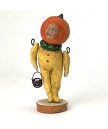 Debbee Thibault Halloween Pumpkin Head Trick or Treating Kid Signed &amp; Nu... - €144,76 EUR