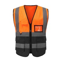 Engineer Reflective Vest, Construction Gear with Reflective Strips Construction  - £86.68 GBP