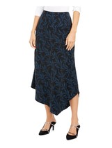 ALFANI Floral Asymmetrical Hem Woven Midi Skirt NEW 6 - £8.89 GBP