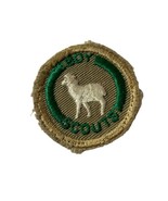White Llama Boy Scout Stockman Proficiency Award Badge Tan Cloth - $1,787.59 MXN