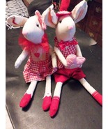 Country Farmhouse Mouse and Friends Valentine Heart Decor Stuffed Animal... - $91.85 CAD