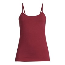 Time and Tru Women&#39;s Cami with Adjustable Straps, Burgundy Size XS(0-2) - £10.40 GBP