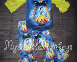 NEW Snow White Ruffle Sleeve Shirt &amp; Bell Pants Boutique Outfit Set  - $12.99