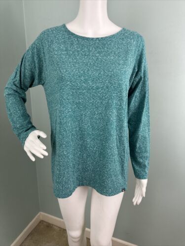 Primary image for Women's Eddie Bauer Green Spacedye Flyaway Tulip Back Active Top Sz Medium