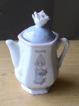 1995 Precious Moments Parsley Teapot Spice Jar  - £10.26 GBP