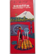 Vintage Seattle Information Tourmap 1974 - $93.33 MXN