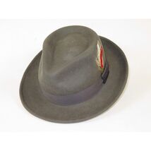 Men's Broner Wool Hat Classic Soft Fedora STREETWISE 73-043 Steel Grey image 2