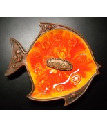 Treasure Craft Pottery Sea World Angel Fish Design Oranges Yellows and B... - £13.36 GBP