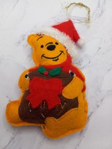 Disney Winnie The Pooh Felt Stuffed Christmas Ornament - £8.78 GBP