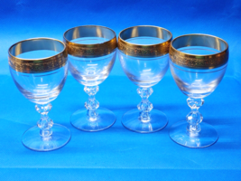 (4) Vintage Tiffin Franciscan Westchester 5&quot; Wine Glasses - Read Description! - £34.64 GBP