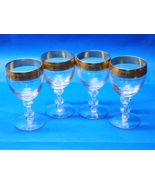 (4) Vintage TIFFIN FRANCISCAN WESTCHESTER 5&quot; Wine Glasses - READ DESCRIP... - £34.82 GBP