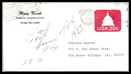 US Cover - Antigo, Wisconsin to Elk Grove Village, Illinois K1 - £2.36 GBP