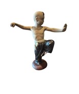 Vintage Chinese Kung Fu Shaolin Monk Mudman Martial Arts Figurine #2 - $570.90 MXN