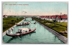 Canal Scene Gondola Boats Venice California CA DB Postcard M20 - £3.07 GBP