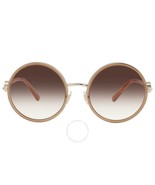 Versace VE2229 12520P Sunglasses Transparent Brown Orange/Brown Lens 56mm - $475.00