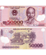 Banknotes (1) Vietnam 2022 50,000 Dong Polymer Note New Uncirculated - $8.13 CAD